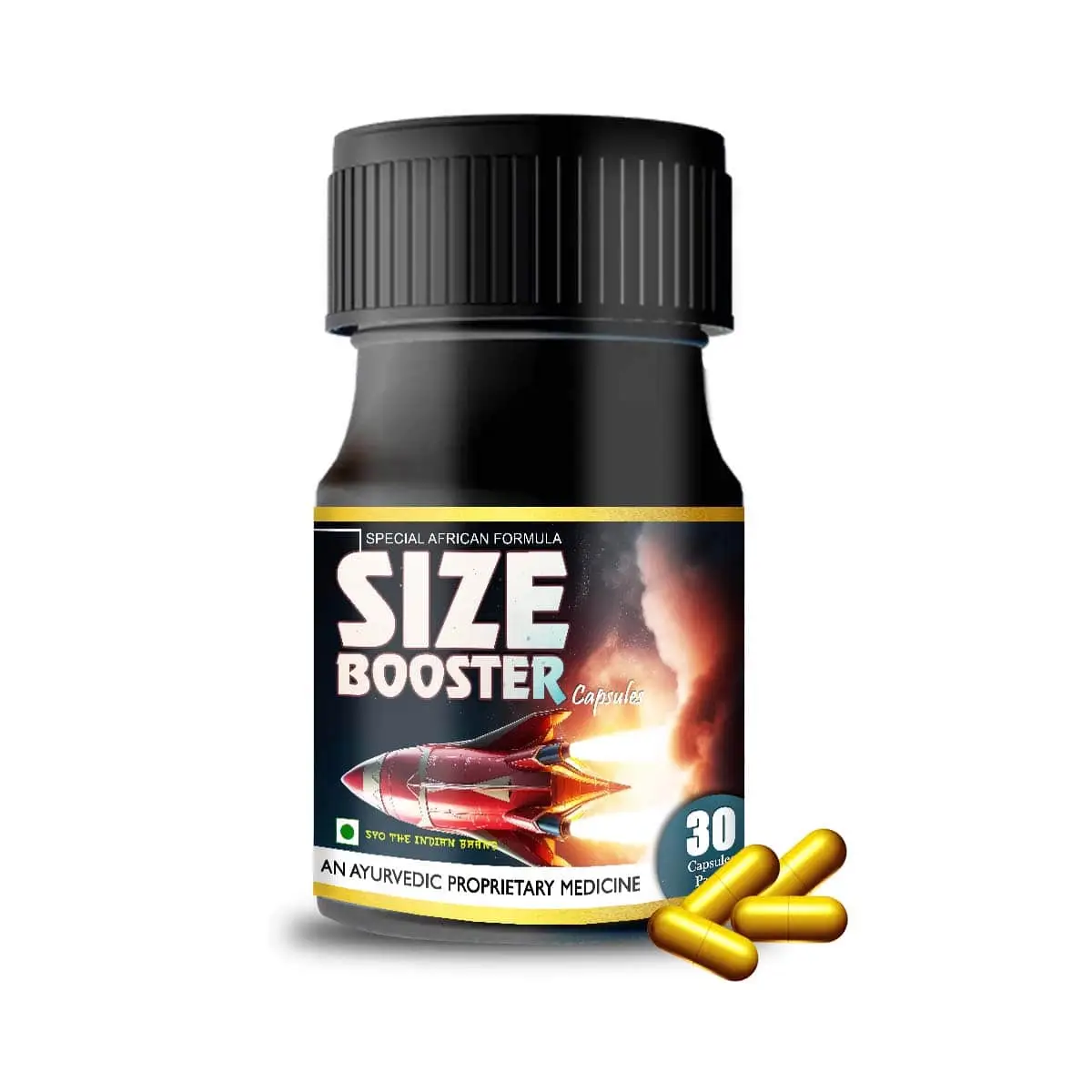 Size Booster Capsule For Male Enlargement (30 Cap. Pack) Male Booster Formula