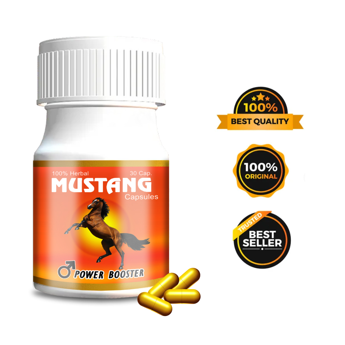 Mustang Power Booster – Ayurvedic Herbal Supplement for Men