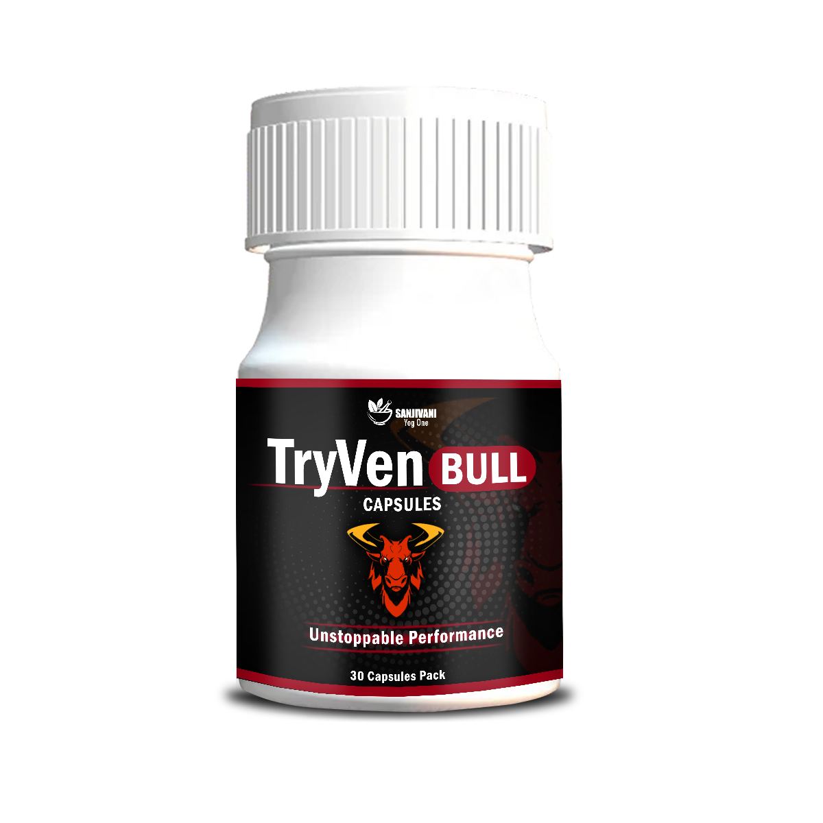 TRYVEN BULL Capsule – 100% Ayurvedic Stamina, Strength & Power Booster for Men